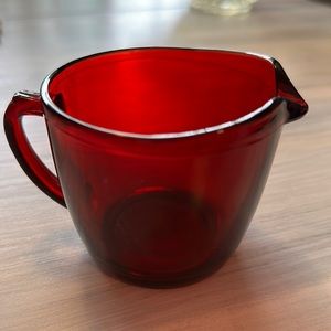 Vintage Royal Ruby by Anchor Hocking Jug / Creamer